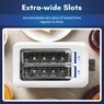 Elite Gourmet 2-Slice Cool-Touch Toaster, White, large