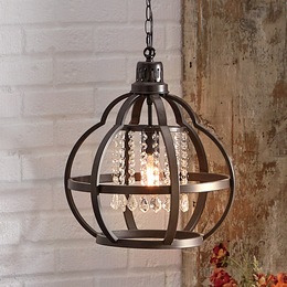 Crystal Cage Chandelier, , large