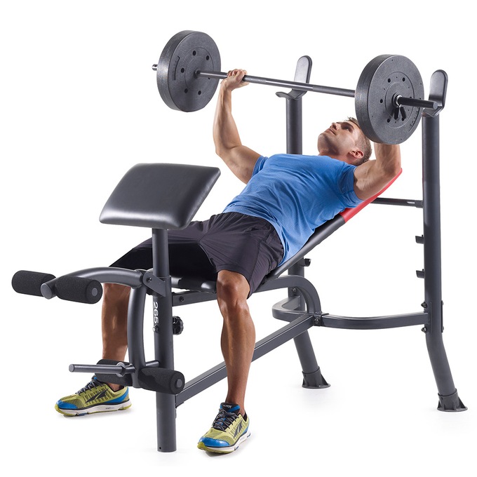 Weider Pro 265 Bench With Weights Montgomery Ward