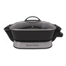West Bend 11" 4.2-Quart Electric Skillet with Foldable Base, Black, large