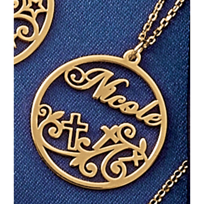 Circle Name/Theme Necklace, , large