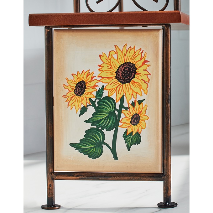 Scroll Sunflower Over-The-Sink Shelf, , large