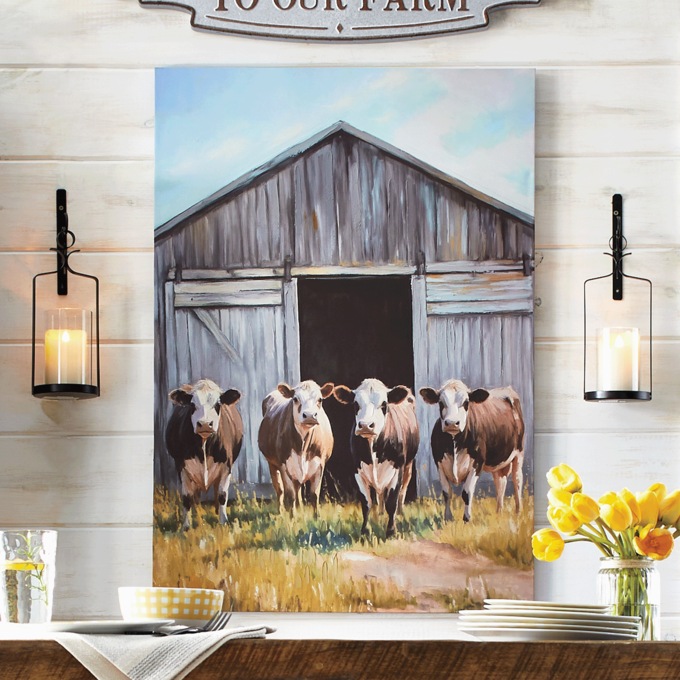Farm Friends Cow Wall Art, , large