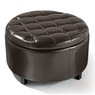 Hudson Round Storage Ottoman, , large