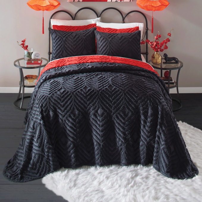 Moderne Chenille Bedspread, , large