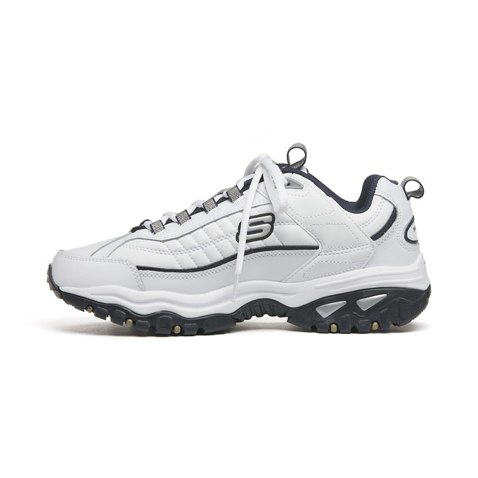 Skechers Men’s Energy - After Burn Shoe, White Navy, large