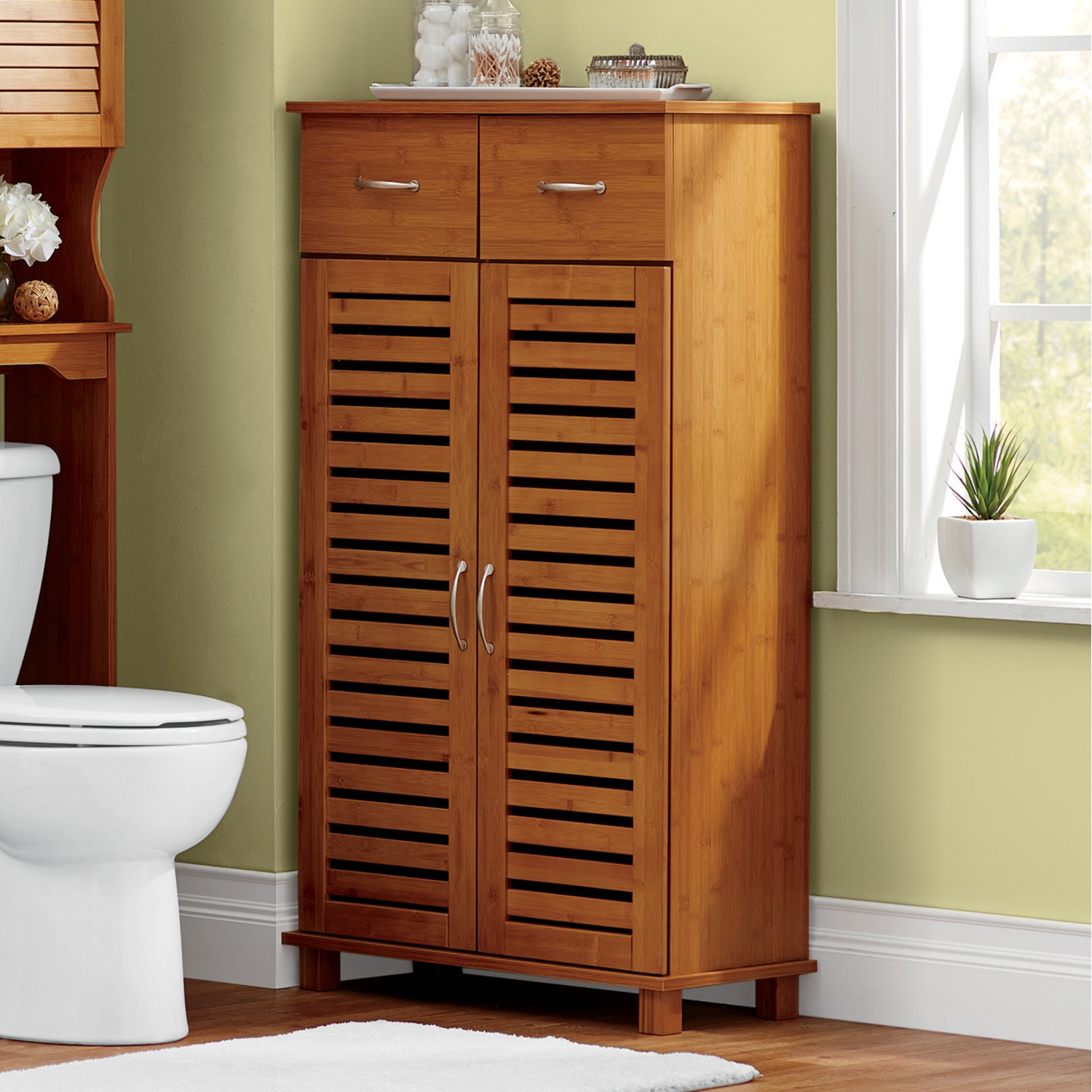 Bamboo Finish Bath Furniture Montgomery Ward
