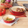 3-Piece Enameled Cast Iron Skillet Set, , large