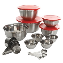 Gibson Home Branfield 21-Piece Stainless Steel Kitchen Prep Set, , large
