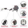 Smart Connectivity Magnetic Rowing Machine, , large