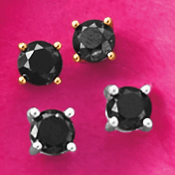 Black Diamond Earrings, , large