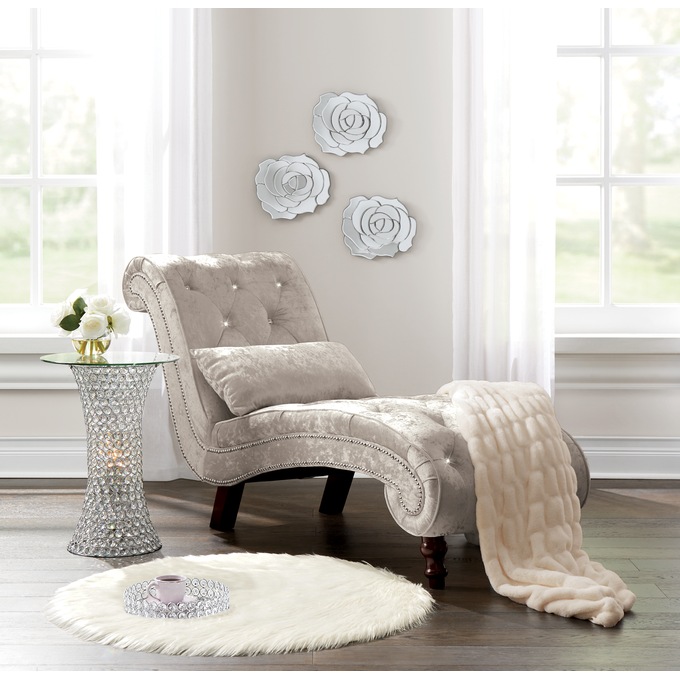Tufted Crystal Chaise Montgomery Ward