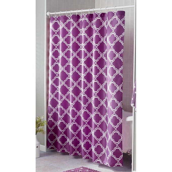 Color Connection Geo Shower Curtain, , large