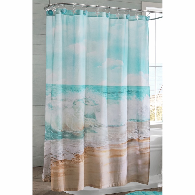 Coastal Shower Curtain, Multi, large