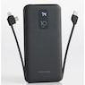 10,000mAh Portable Power Bank with Built-In USB-C, Micro USB and Lightning Cables, , large