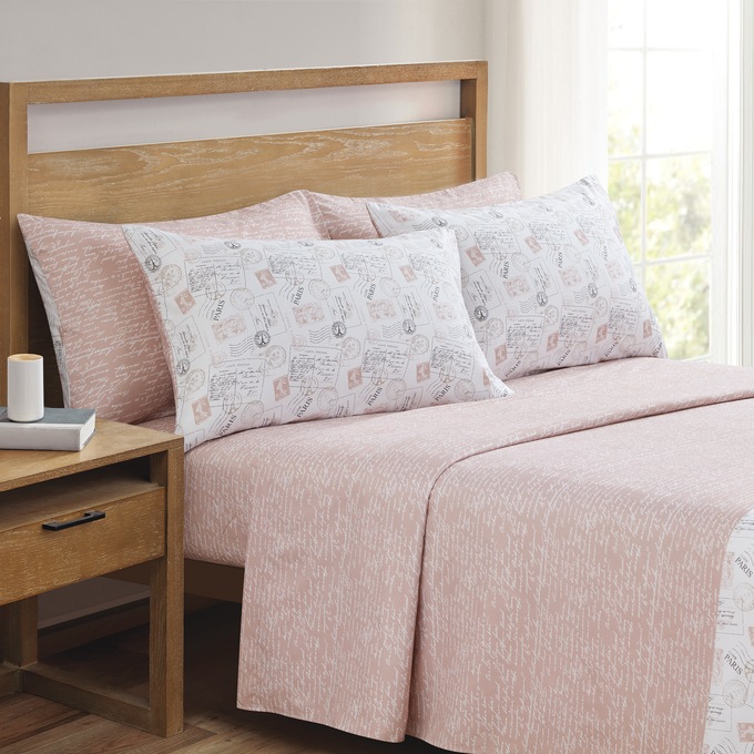 Parisian Stamp Turnstyle 6-Piece Sheet Set, , large