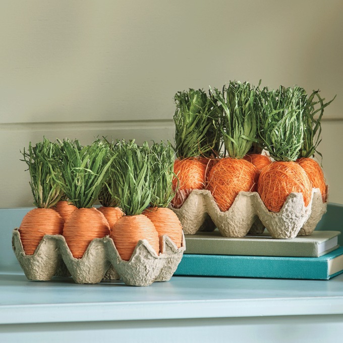 Egg Carton Carrot D&eacute;cor, , large