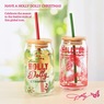 Dolly Parton Holly Dolly Christmas Glass Tumbler Set, , large