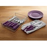 20-Piece Color Flatware Set with Caddy, , large