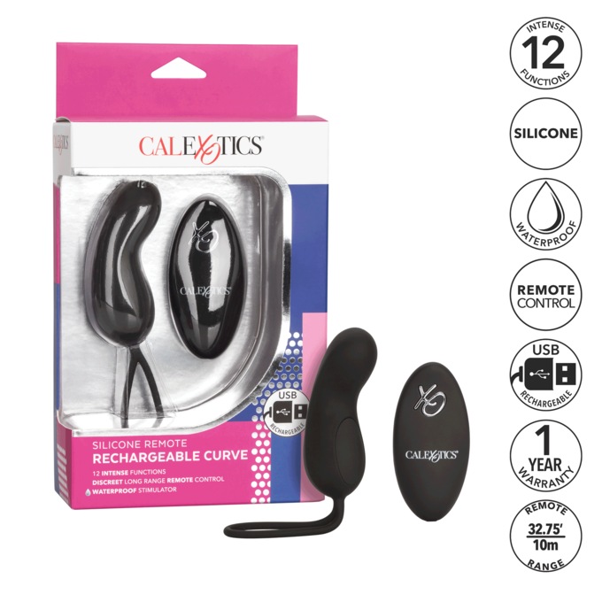 Silicone Remote Rechargeable Curve, , large