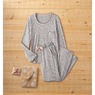 Cozy Print Knit PJ Set, , large