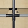Fabric Storage Wardrobe Closet with Drawers and Hanging Bar, , large