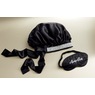 Satin Sleep Cap and Eye Mask Set, , large