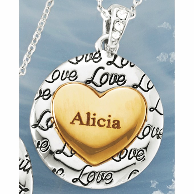 Name Two-Tone Wallpaper Pendant, , large