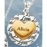 Name Two-Tone Wallpaper Pendant, , large