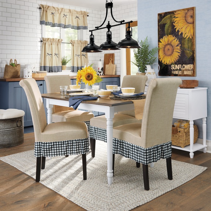 Farmhouse Gingham Window Set, , large