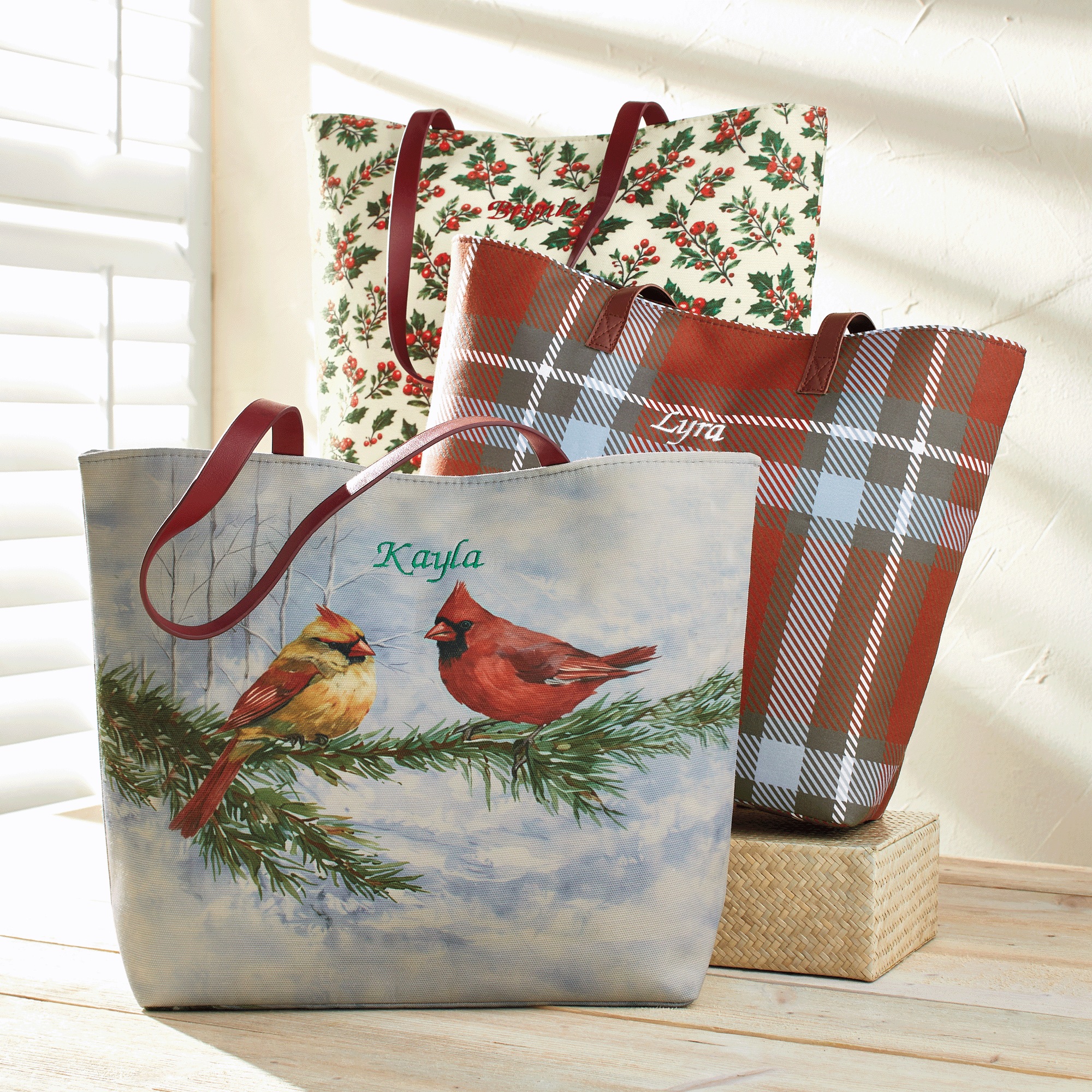 Holiday Canvas Tote, , large