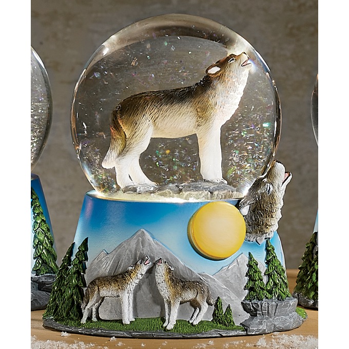 LED Wildlife Waterglobe, , large