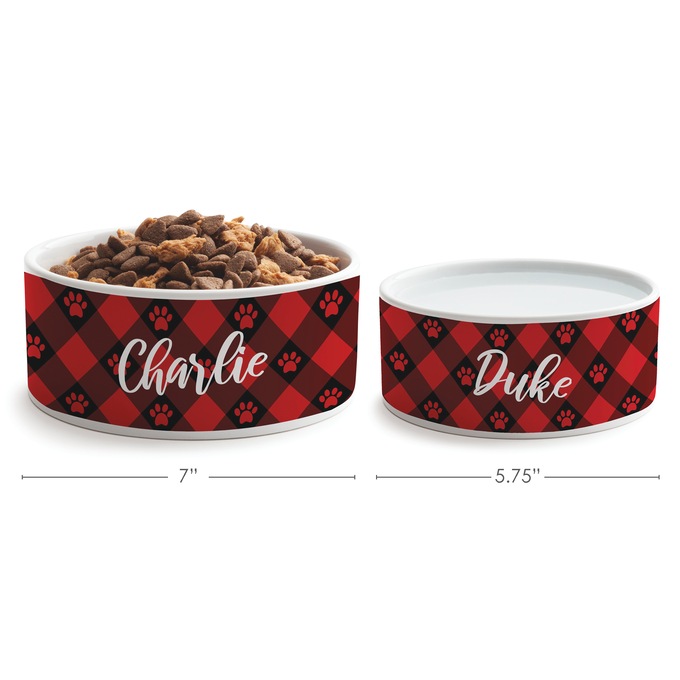 Personalized Holiday Small Pet Bowl, , large
