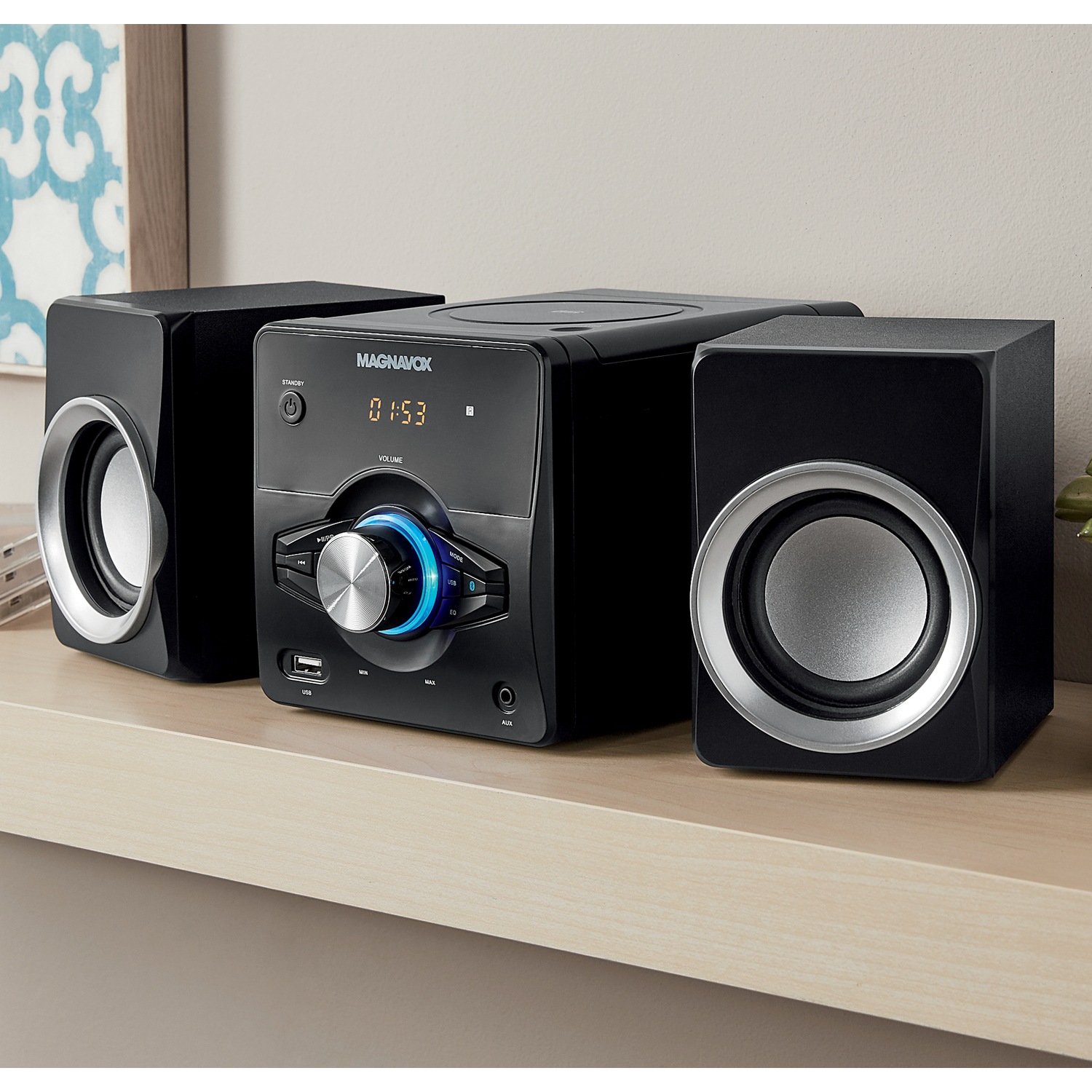 Magnavox 3Piece CD Shelf System Montgomery Ward