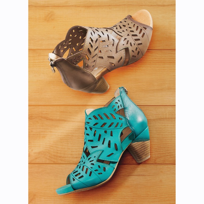 L'Artiste Icon Leather Cutout Bootie by Spring Step, Tan, large