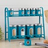 Window Canisters and Spice Rack Set, , large