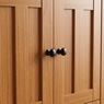 Katie Sideboard Cabinet with Drawers, Black Oak, large
