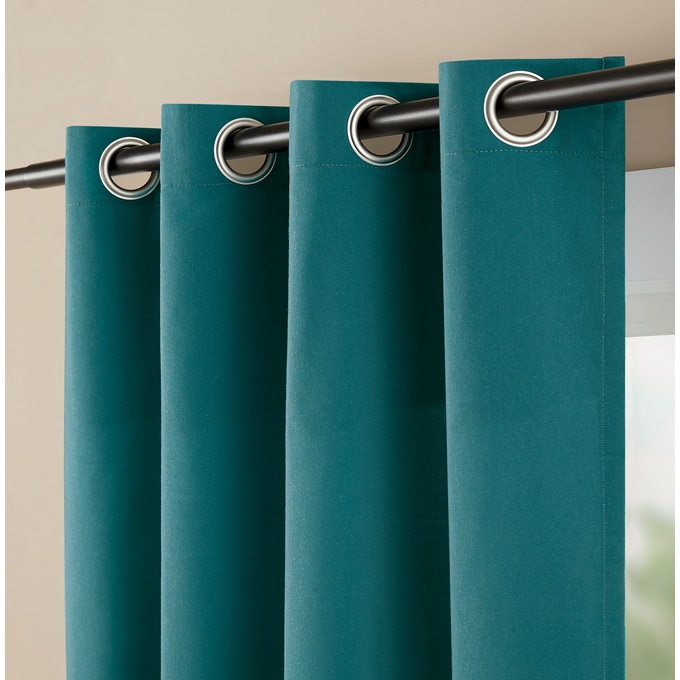 Color Connection Solid Grommet Valance, , large
