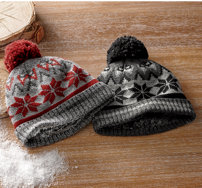 Men&#39;s Heat Holders Fairisle Pom Hat, , large