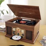 Victrola Classic 6-In-1 Turntable with Bluetooth, Brown, large