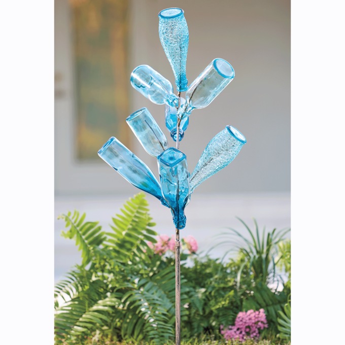Colored Glass Bottle Décor, , large