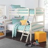 Monroe Twin-Over-Full Bunk Bed, White, large
