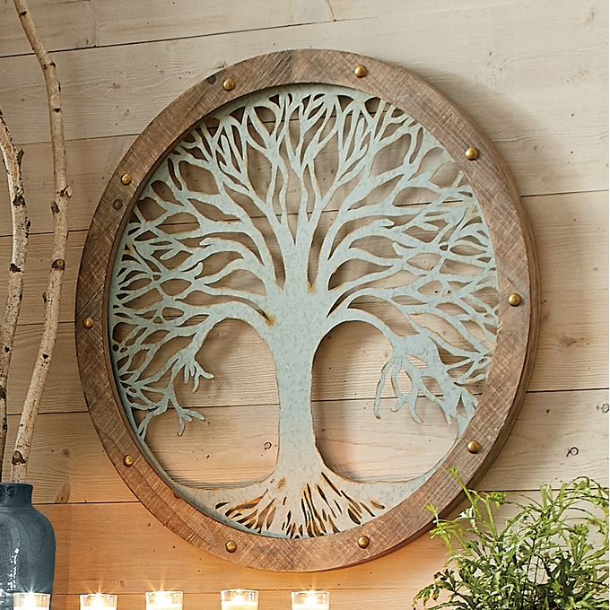 Galvanized Giving Tree Art, , large