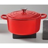 Enameled Cast Iron Cookware 5-Qt. Casserole with Lid, , large