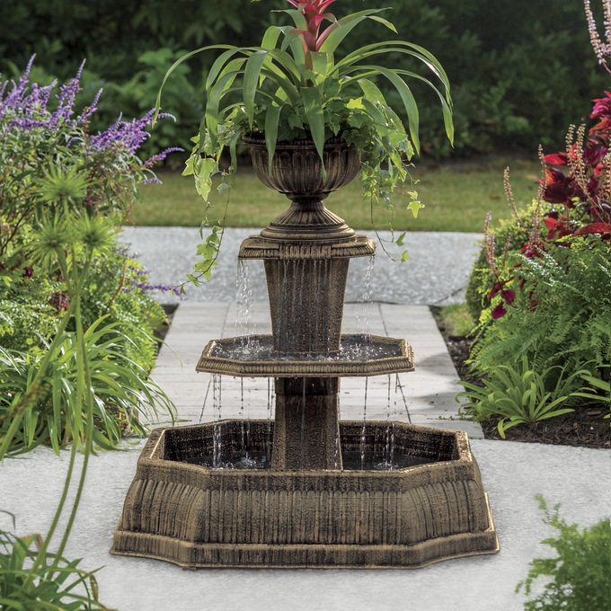 Caserta 3 Tier Fountain Planter Montgomery Ward