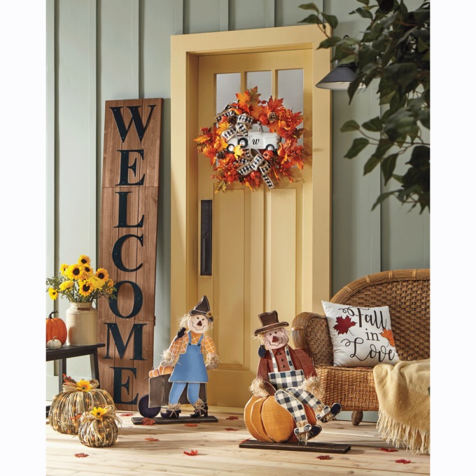 Fall Farm Truck Wreath, , large