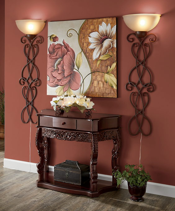 Traditional Ruby Flower Canvas, , large