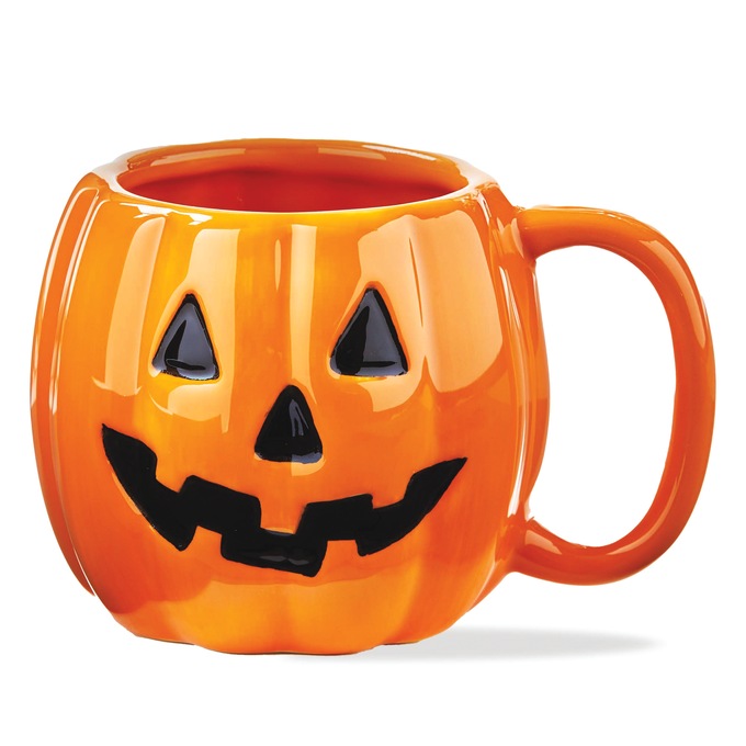 16-Ounce Jack O'Lantern Mug, Orange, large