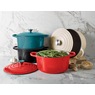 Enameled Cast Iron Cookware 5-Qt. Casserole with Lid, , large