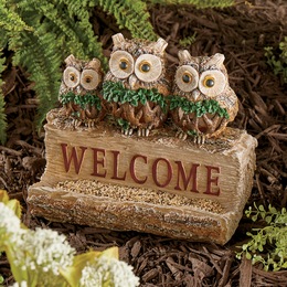 Welcome Owl Bird Feeder, , large